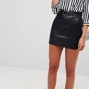 ASOS LEATHER SKIRT